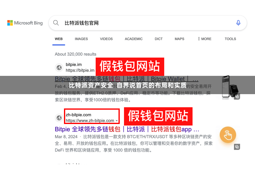 比特派资产安全 自界说首页的布局和实质