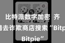 比特派数字加密 齐不错去诈欺商店搜索“Bitpie”