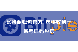 比特派钱包官方  您将收到一条考证码短信