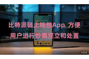 比特派链上钱包App  方便用户进行钞票竖立和处置