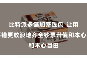 比特派多链加密钱包  让用户不错更放浪地齐全钞票升值和本心目田